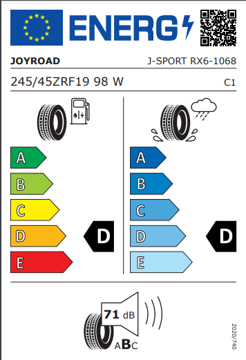 Joyroad 245 45 19 98W Sport RX6 tyre