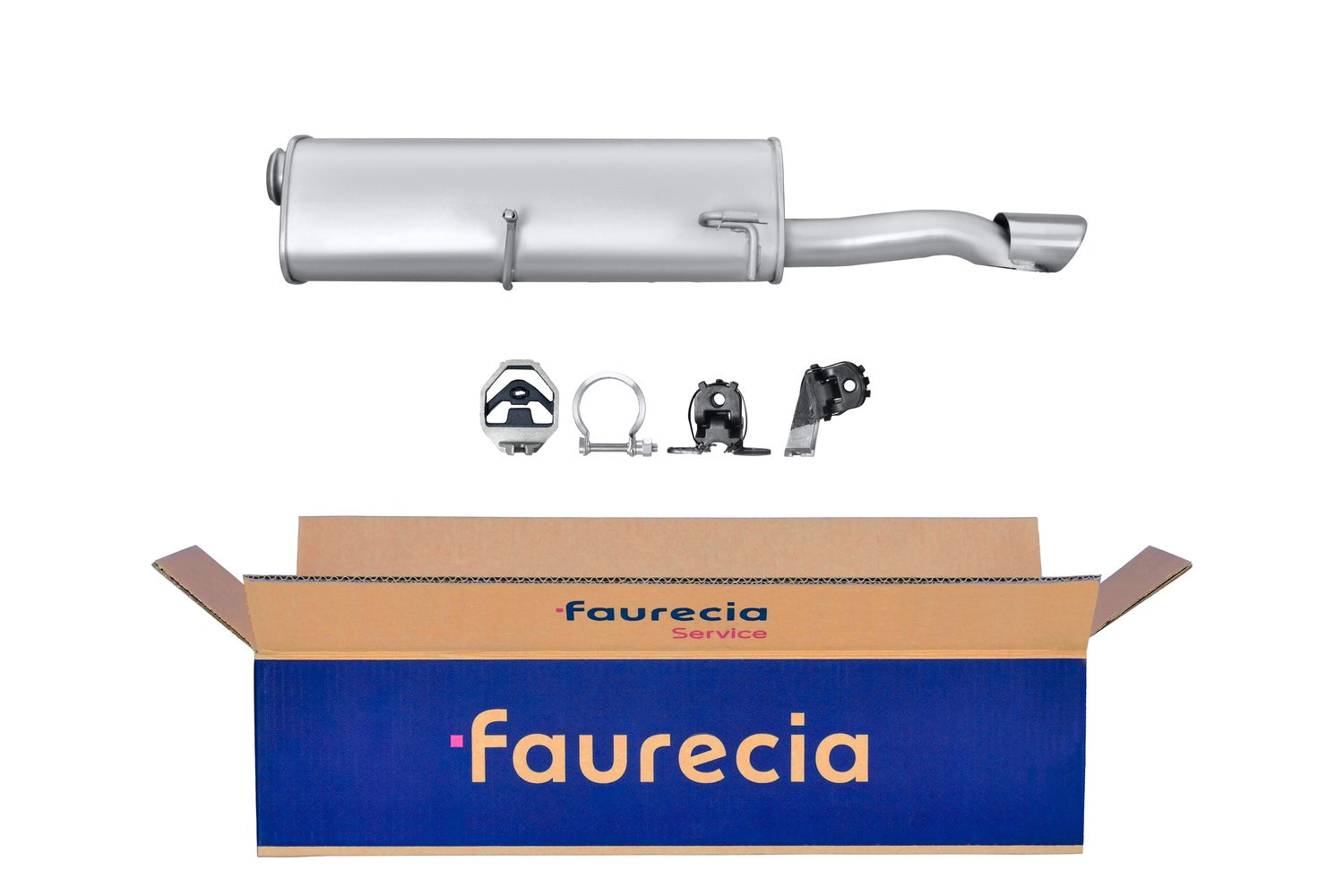 FAURECIA 8LD 366 033-111 Rear Muffler – Easy2Fit® Kit – fits MERCEDES-BENZ 190 (W201)