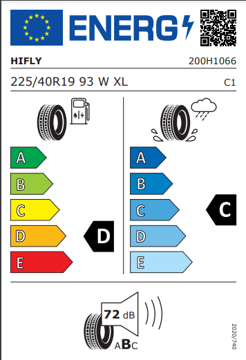 Hifly 225 40 19 93W HF805 tyre