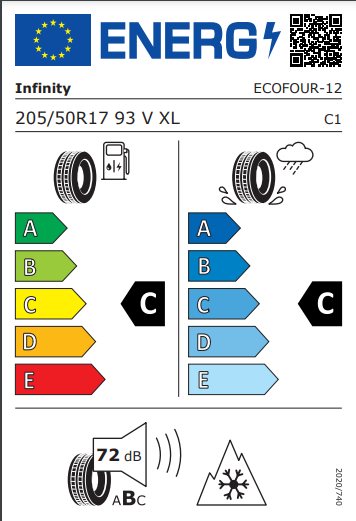 Infinity 205 50 17 93V EcoFour tyre
